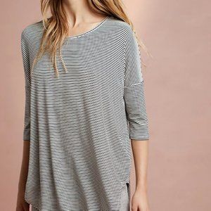 Anthropology FLOREA Oversize Striped Tunic Size M